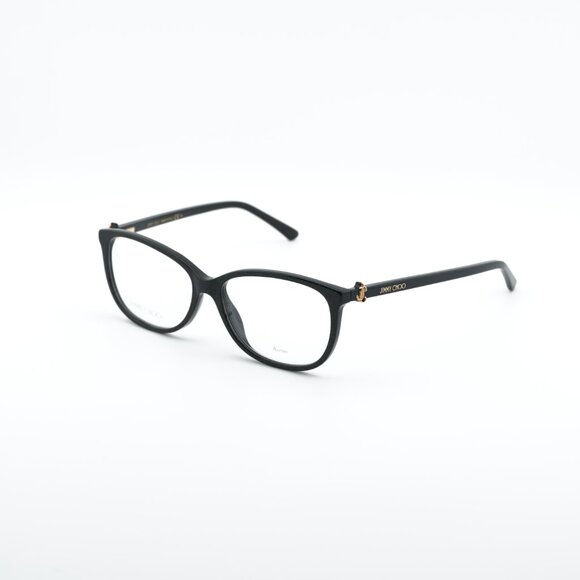 Jimmy Choo JC308 0DXF 00 Eyeglasses Shiny Black/Gold 54mm Square Frame - Picture 9 of 11